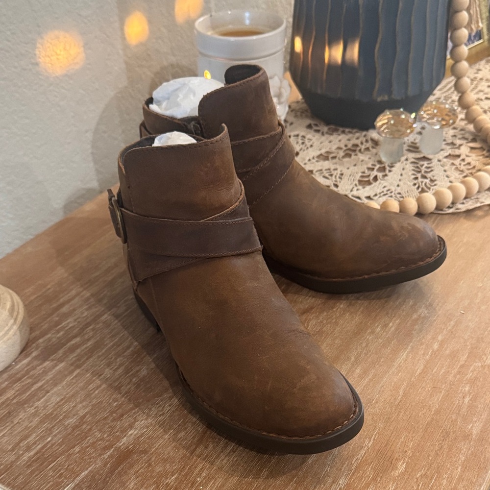 Born Brown Heeled Boots